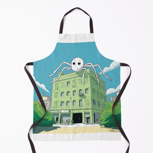 Item preview, Cartoon spider climbing up the building designed and sold by Dadziosz.
