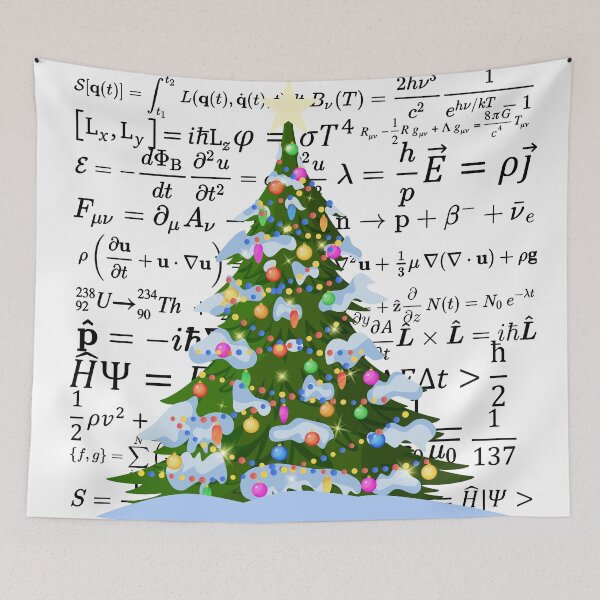 Item preview, Christmas tree with physics vibes, for physics and science lovers designed and sold by NoetherSym.