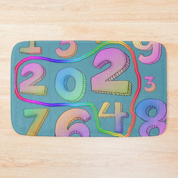 Item preview, Randomly Arranged 0-9 with Circled 2024 Celebration Art designed and sold by EnjoYarty.