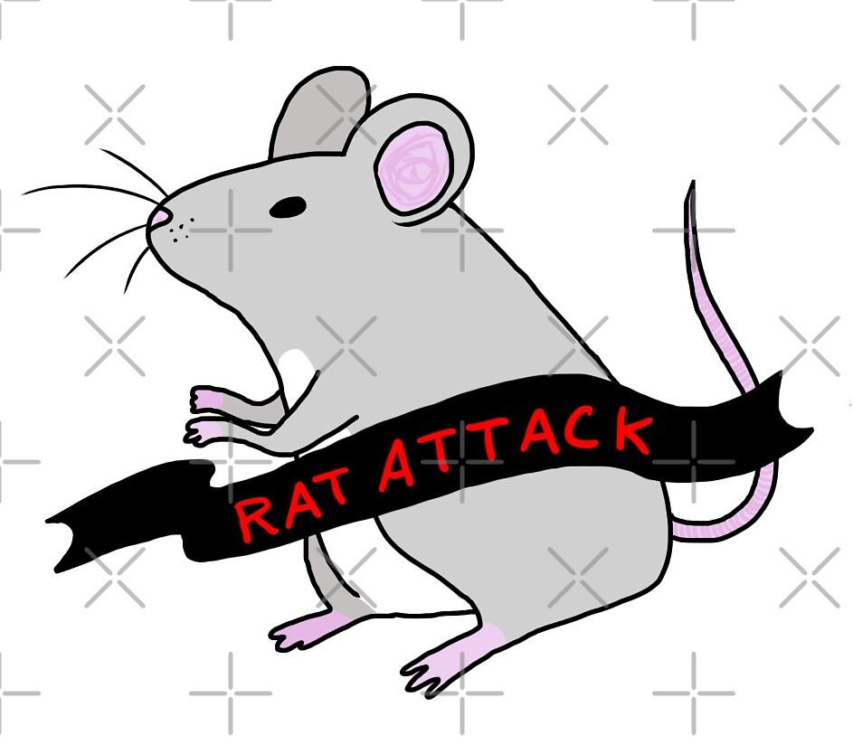 "Rat Attack" by divinekitten Redbubble