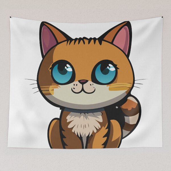 Item preview, orange cartoon cat designed and sold by omar-alsayed52.