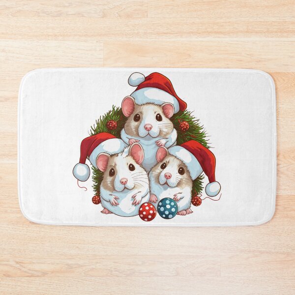 Item preview, Cute Christmas Hamsters designed and sold by Yarnith.