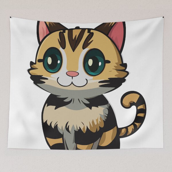 Item preview, tabby cartoon cat designed and sold by omar-alsayed52.
