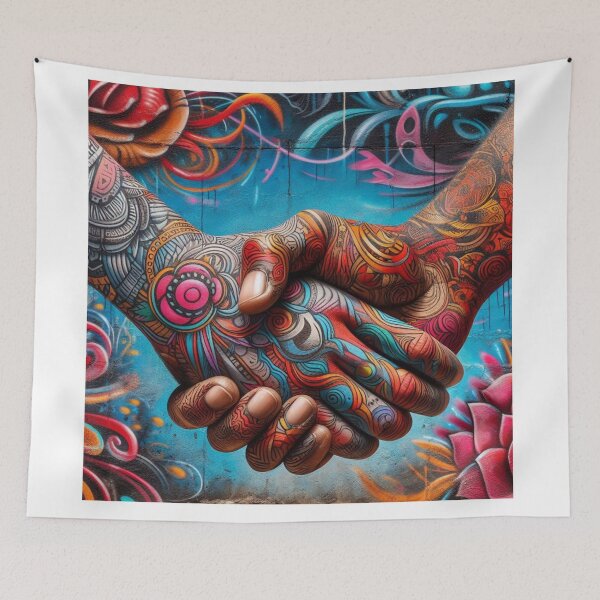 Item preview, Colourful handshake. 2 designed and sold by Arturos31.