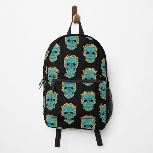 Item preview, Skull head turquoise with art vintage gold. designed and sold by Jiwsurreal.