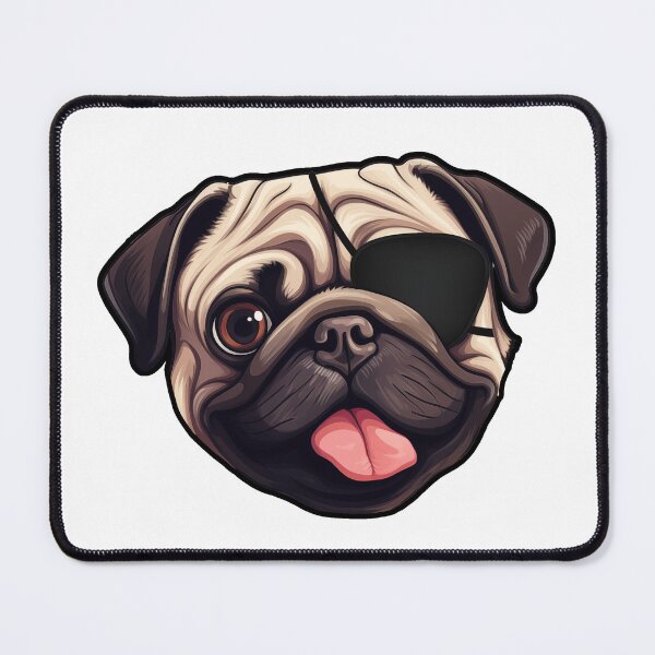 Item preview, Pirate PUG face designed and sold by Le-Graoully.