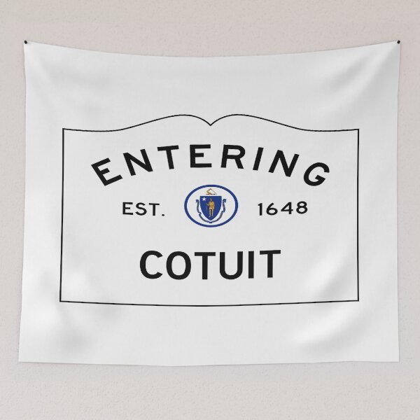 Item preview, Entering Cotuit Road Sign - Cotuit, Massachusetts designed and sold by SouthShorePics.