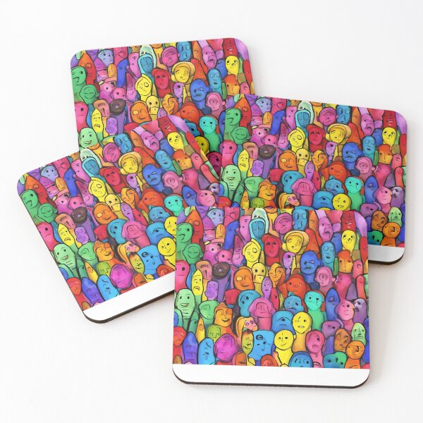 Item preview, Colorful heads and faces like from a dream designed and sold by MjKris.