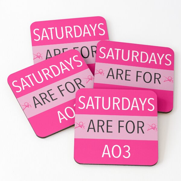 Artikelvorschau, Samstage sind für AO3 – Hot Pink Version 2 entworfen und verkauft von G-S-A.