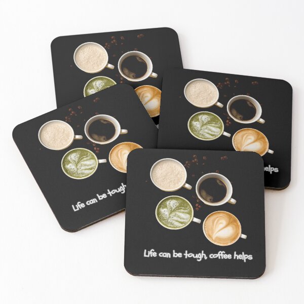 Item preview,  Life can be tough, coffee helps. designed and sold by attakorn.