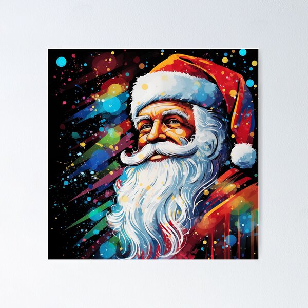 Item preview, Santa Claus Pop Art Style designed and sold by MCGrafxStudio.