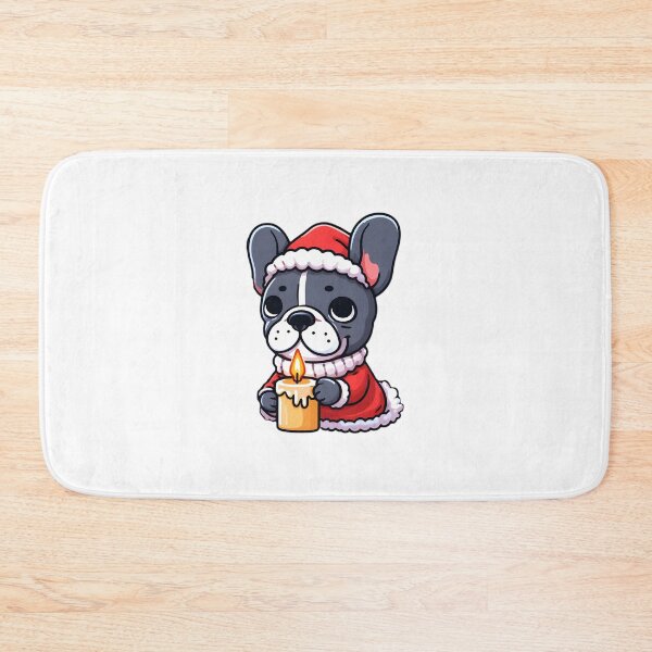 Item preview, Pawsitively Festive: Frenchie and Christmas Candle designed and sold by EpicPaws.