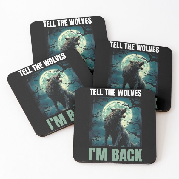 Item preview, Angry Wolf, Tell The Wolves i'm Back  designed and sold by Print Magic Gallery⭐⭐⭐⭐⭐.