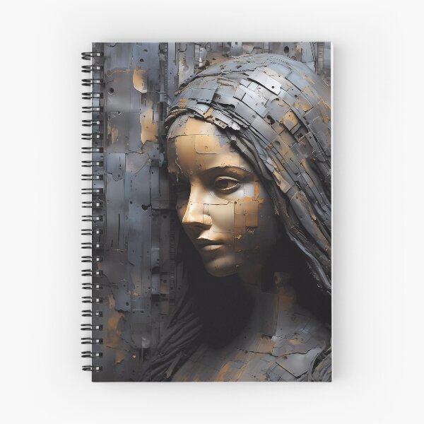 Item preview, "Sacred Face on Textured Metallic Background" designed and sold by Art-Vortex-fr.