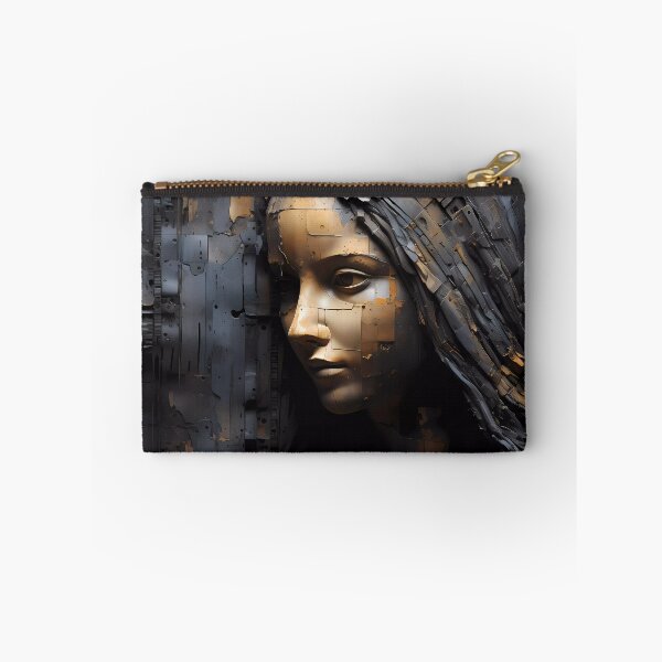 Item preview, "Sacred Face on Textured Metallic Background" designed and sold by Art-Vortex-fr.