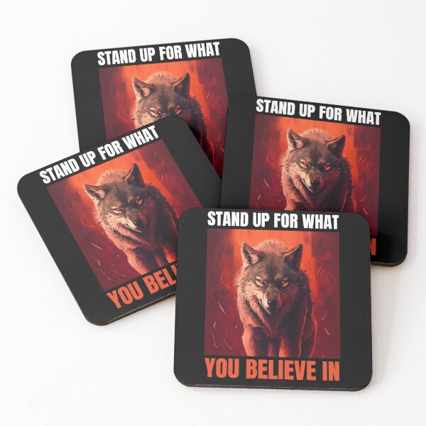 Item preview, Angry Wolf, Stand up for What you Believe in designed and sold by Print Magic Gallery⭐⭐⭐⭐⭐.