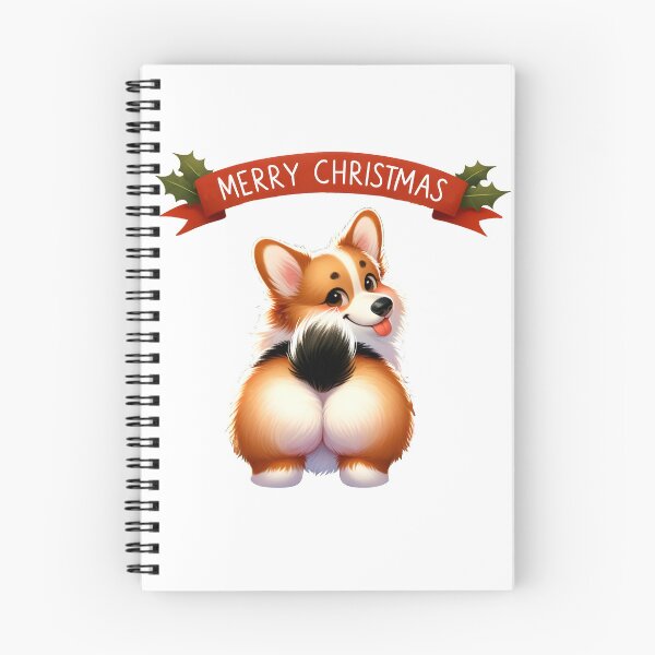 Artikelvorschau, Freche Corgi-Grüße: Ein realistisches Weihnachtszwinkern entworfen und verkauft von EpicPaws.