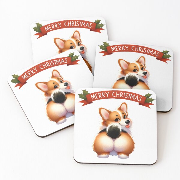 Item preview, Cheeky Corgi Greetings: A Realistic Christmas Wink designed and sold by EpicPaws.