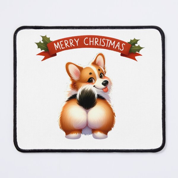 Item preview, Cheeky Corgi Greetings: A Realistic Christmas Wink designed and sold by EpicPaws.
