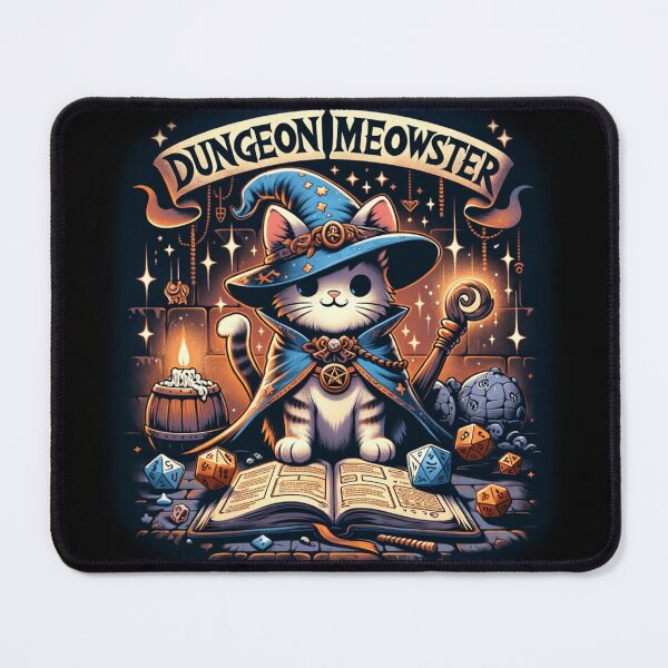 Item preview, Dungeon Meowster, Wizard Cat, Fantasy Animal, DnD Kitty designed and sold by ShamanIwoArt.