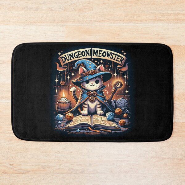 Item preview, Dungeon Meowster, Wizard Cat, Fantasy Animal, DnD Kitty designed and sold by ShamanIwoArt.