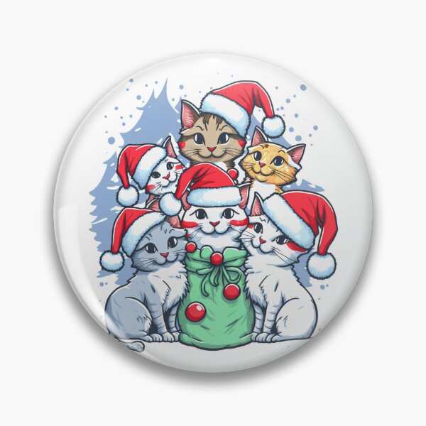 Item preview, Cute Christmas Cats designed and sold by Yarnith.
