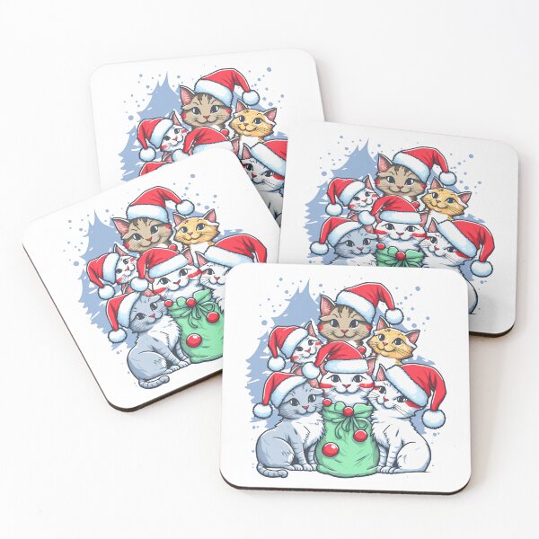 Item preview, Cute Christmas Cats designed and sold by Yarnith.