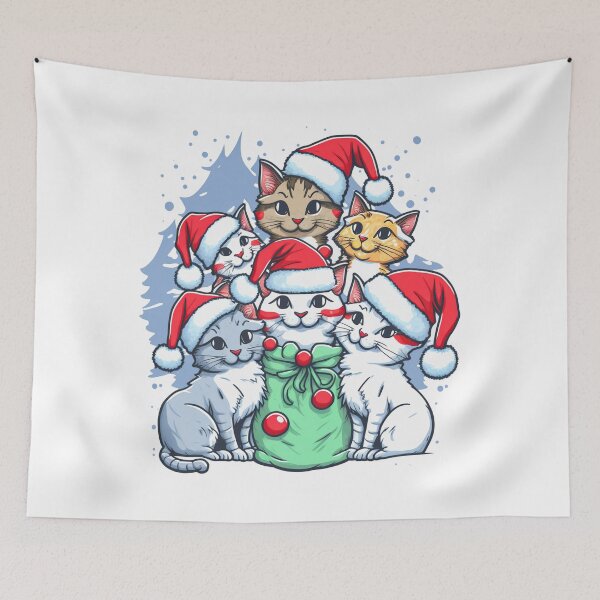 Item preview, Cute Christmas Cats designed and sold by Yarnith.