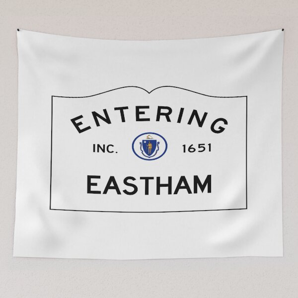 Item preview, Entering Eastham Road Sign - Yarmouth, Massachusetts designed and sold by SouthShorePics.
