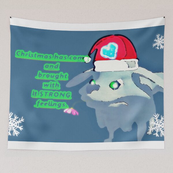 Item preview, Christmas Wolf with flowers at Christmas designed and sold by Olojo.