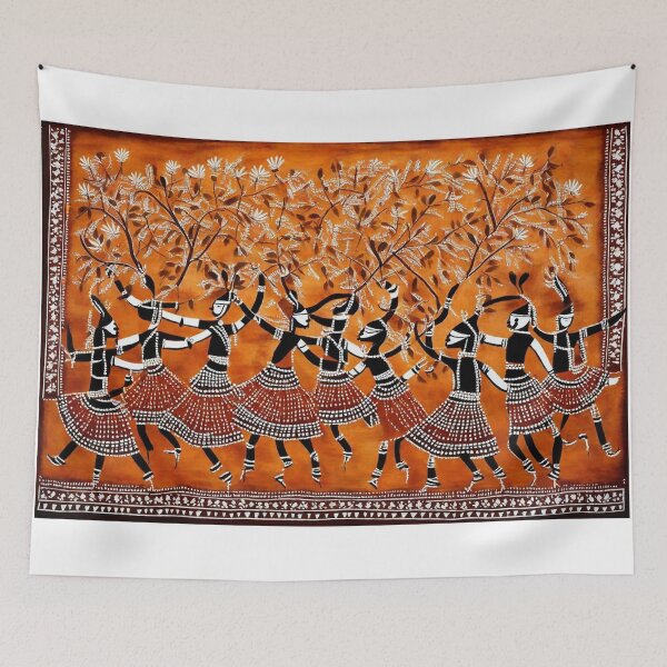 Item preview, warli wall painting designed and sold by SURAJ TIWARI.