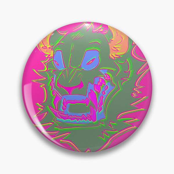 Item preview, Green Neon Lion Headshot Teeth Version 2 designed and sold by Kateshadowlion.