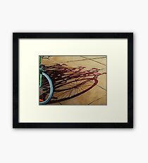 Group Hug - Bicycles, cycling fine art painting Framed Print