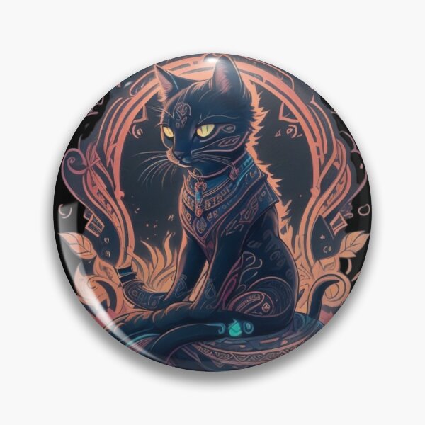 Artikelvorschau, Stammesmystische Katze, Akelarre entworfen und verkauft von AkelarreDesigns.