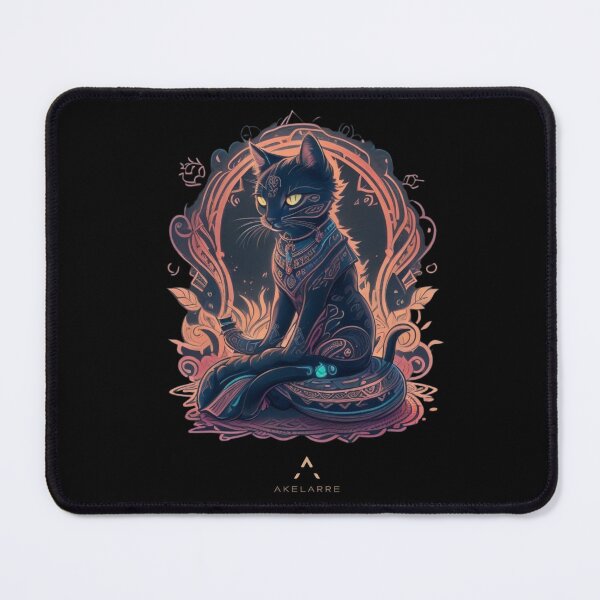 Item preview, Tribal mystical cat, Akelarre designed and sold by AkelarreDesigns.