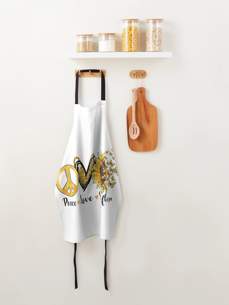 Thumbnail 4 of 6, Apron, Sunflower designed and sold by ROKANDESIGNART.