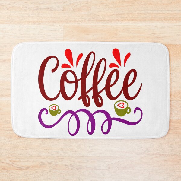 Item preview, Coffee word with mug and hearts designed and sold by adlkh.