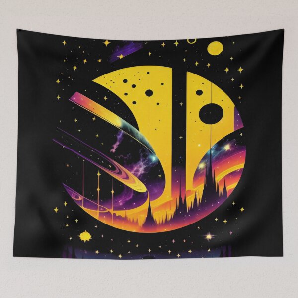 Item preview, Moonlit Marvel: Stellar Night Sky Art. designed and sold by StHallow.
