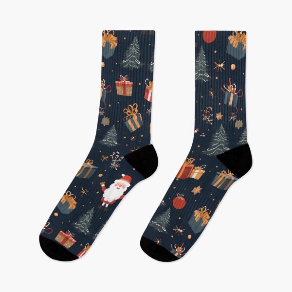 Item preview, Christmas pattern (Santa Claus with Gifts,Reindeer and Christmas Tree) designed and sold by SeamlessHub4289.