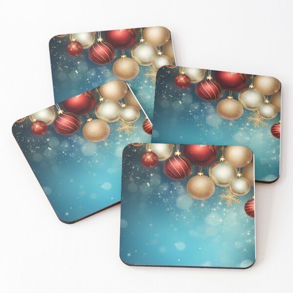 Item preview, Elegant Christmas Ornaments on Blue Background. designed and sold by Jittiwat Chunchuawong.