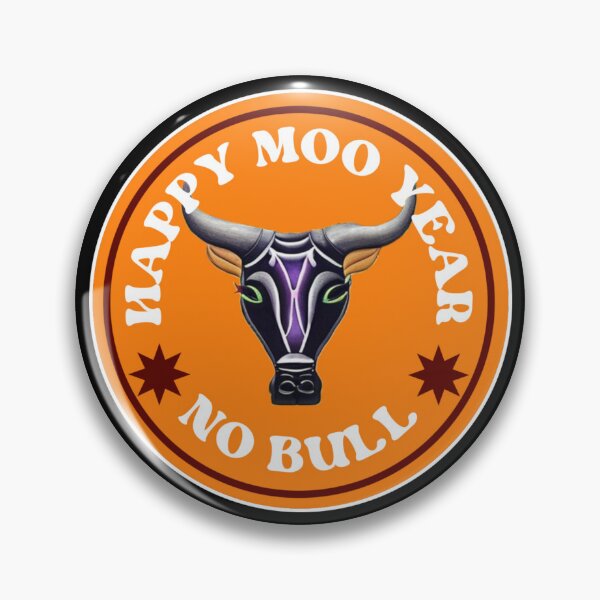 Item preview, Happy Moo Year NO BULL designed and sold by VintagePeaces.