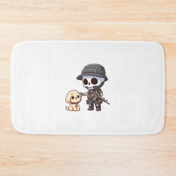 Item preview, Cute skeleton in tactical gear with puppy designed and sold by Wxjtecki.