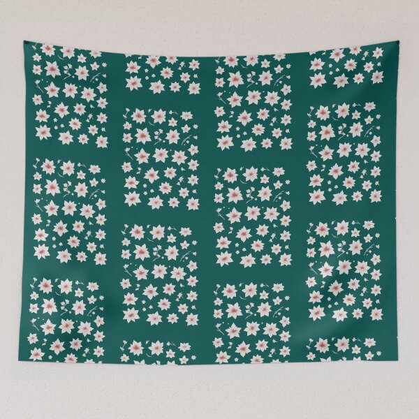 Item preview, Minimalist Poinsettia Pattern 1 designed and sold by xaiartist.