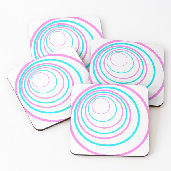 Item preview, Pink and Teal Circle Ilusion designed and sold by faeriestar.