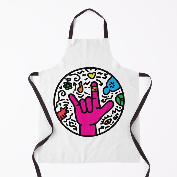 Item preview, ASL sign for I love you -Pop Art Style White designed and sold by Vash Chen.