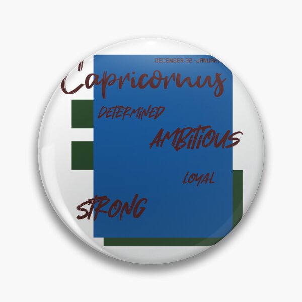 Item preview, Capricornus zodiac sign determined, ambitious, loyal and strong design designed and sold by Mario Cabrera.