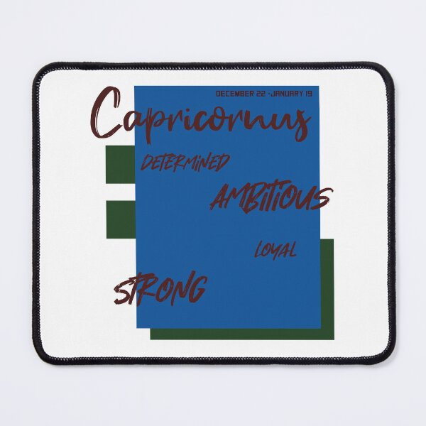 Item preview, Capricornus zodiac sign determined, ambitious, loyal and strong design designed and sold by Mario Cabrera.