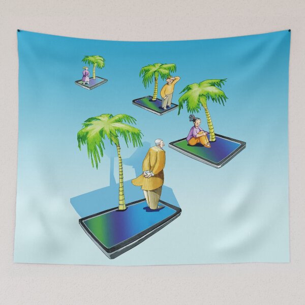 Item preview, technological solitude	 designed and sold by nuvolanevicata.