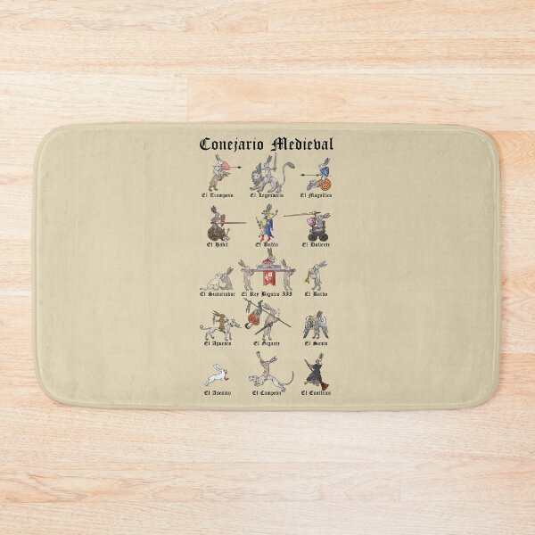 Item preview, Medieval Bunniary (Spanish) designed and sold by MargiKnights.