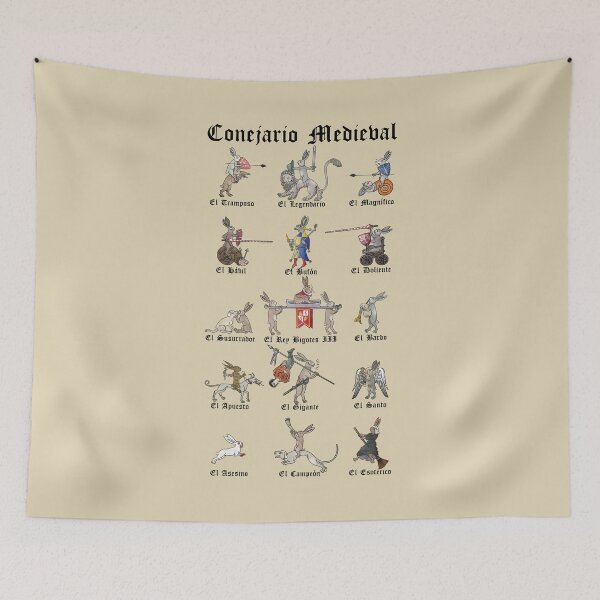 Item preview, Medieval Bunniary (Spanish) designed and sold by MargiKnights.